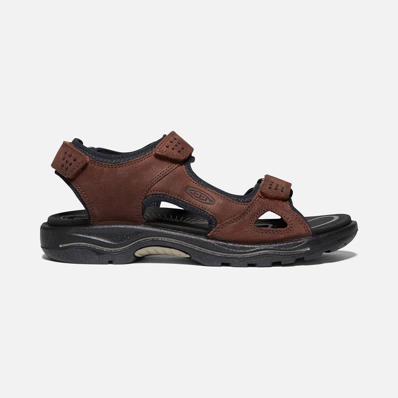 Keen Rialto II 3 Point Trekkingsandalen Damen DE-62174 Dark Henna/Black - Keen Damenschuhe Braun